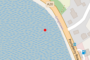 Map showing Floodgates, Strangford Lough