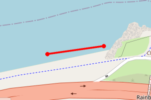 Map showing Colwyn Bay (East)