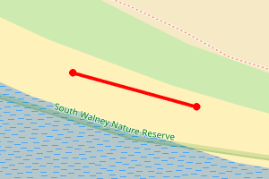 Map showing South Walney Nature Reserve