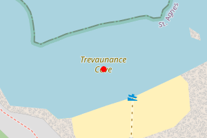 Map showing Trevaunance