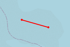 Map showing Whitley Sands