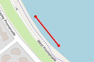 Map showing Colwyn Bay (West)
