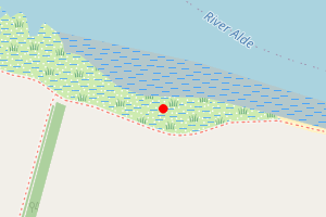 Map showing Iken Beach (estuary)
