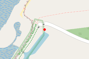 Map showing Wrabness Beach West