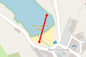 Map showing Port Gaverne