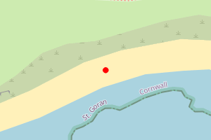 Map showing Vault Beach