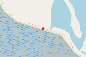 Map showing Levington River Foreshore