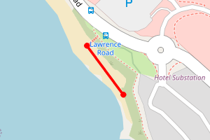 Map showing Batten Bay