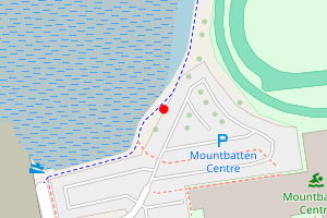 Map showing Tipner Foreshore